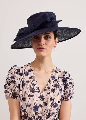 Phase Eight Navy Bow Hats Navy USA | 0152398-OR